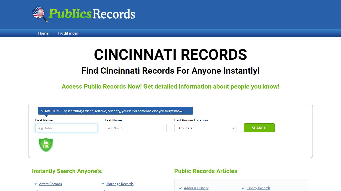 Find Cincinnati Records For Anyone