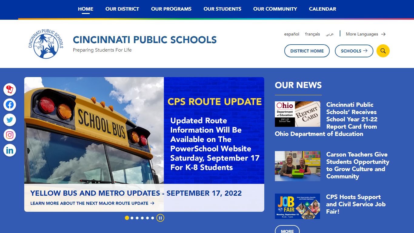 Cincinnati Public Schools / Homepage